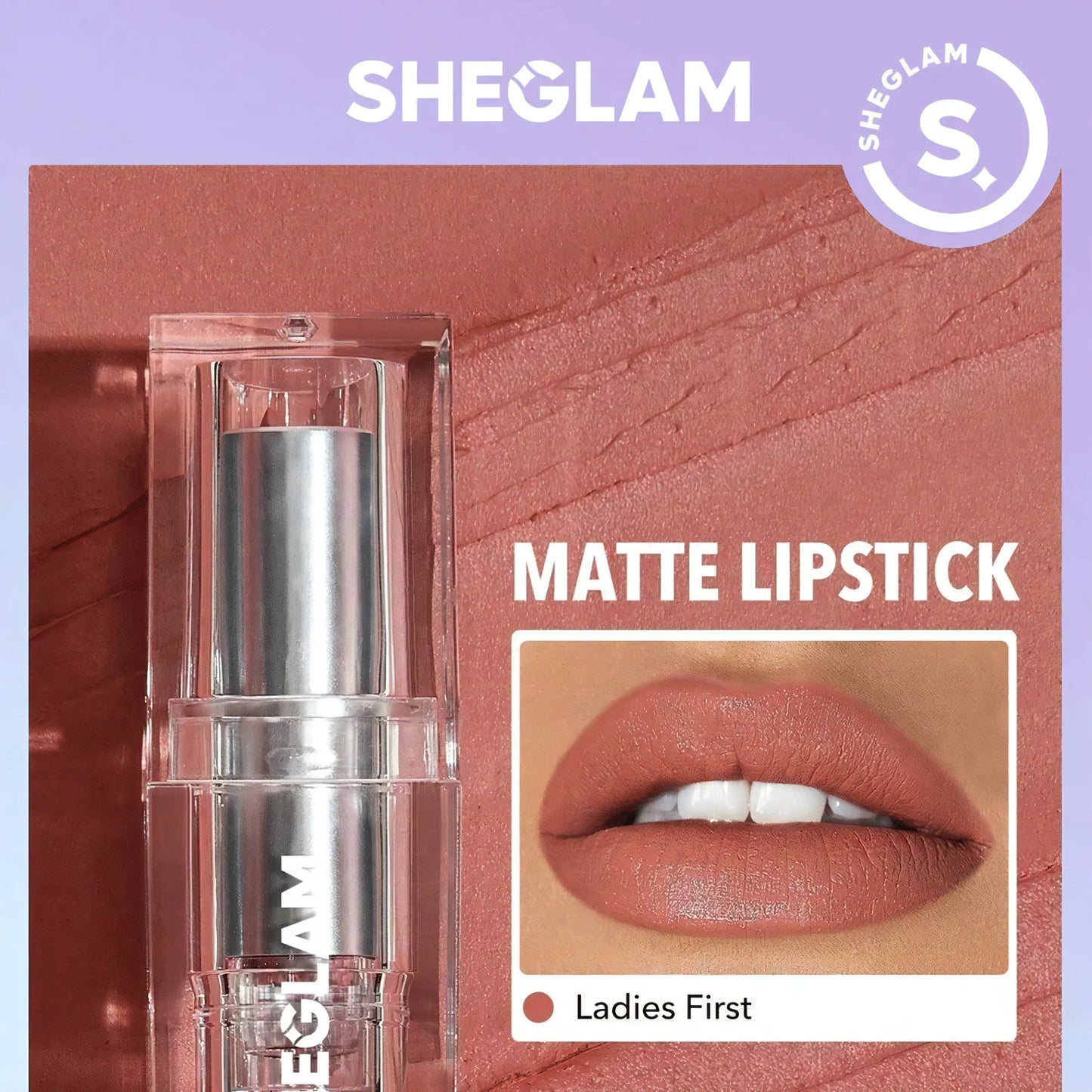 Buy 1 Get 1 Free SHEGLAM COSMIC CRYSTAL MATTE LIPSTICK - LADIES FIRST