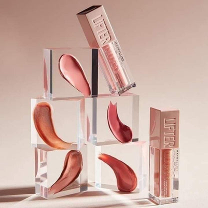 Buy 1 Get 2 Free ( 3 pieces ) Maybelline  Lifter Gloss - With Hyaluronic Acid, Hydrating Lip Gloss, Plumping Lip Balm